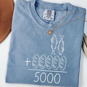 Jesús alimenta a los 5000 SVG, camiseta cristiana, camiseta de pescador, camiseta con versículo bíblico, SVG religioso, camiseta de fe, PNG cristiano, regalos cristianos