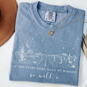 If The Stars Were Made To Worship Svg, Christian Shirt Svg, Bible Verse Shirt Design, Faith Shirt Svg, Religious Svg, Christian Gifts Women