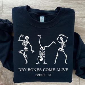 Dry Bones Come Alive SVG PNG, Christian Halloween Digital Design, Halloween Faith Shirt, Halloween Shirt Png, Dancing Skeleton, Bible Verse