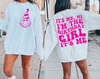 It's Me, Hi I'm The Birthday Girl Svg, Birthday Girl Svg, Birthday Party Svg, Birthday Png, Birthday Shirt Png, Digital Designs, Sublimation