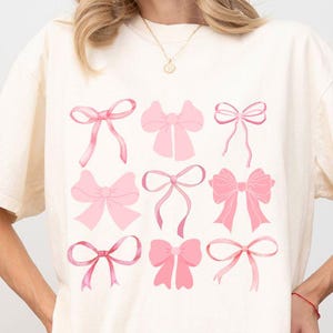 Noeuds roses PNG, Coquette noeud Png, Coquette rose noeud Png, fille girly noeud rose esthétique, noeud de chemise, chemise ruban rose, cadeau pour elle, chemise maman