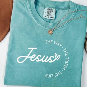Jésus SVG PNG, le chemin la vérité la vie, chemise chrétienne, chrétien Svg, foi Svg, religieux chemise Svg, verset de la Bible Png, Svg religieux