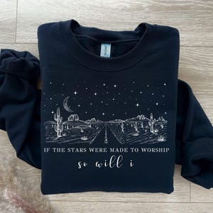If The Stars Were Made To Worship Svg, Christian Shirt Svg, Bible Verse Shirt Design, Faith Shirt Svg, Religious Svg, Christian Gifts Women