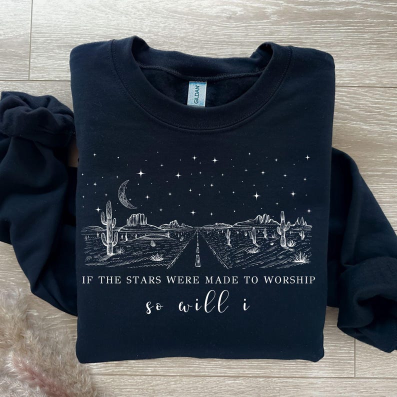 If The Stars Were Made To Worship Svg, Christian Shirt Svg, Bible Verse Shirt Design, Faith Shirt Svg, Religious Svg, Christian Gifts Women