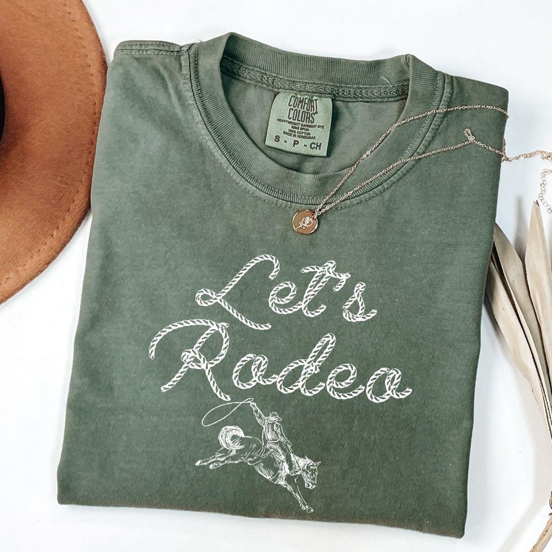 Let's Rodeo Vector Let’s Rodeo SVG PNG, Cowboy Roping Png, Western Graphics, Bucking ...