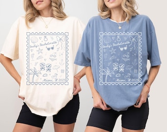 Beach Bachelorette Shirts PNG, Coastal Bachelorette Shirt, Beach Bachelorette Party, Beach Bridal Party Gifts, Custom Bachelorette Shirt