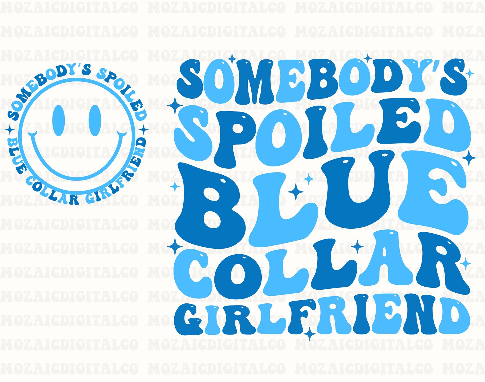 Somebody's Spoiled Blue Collar Girlfriend SVG Blue Collar Etsy