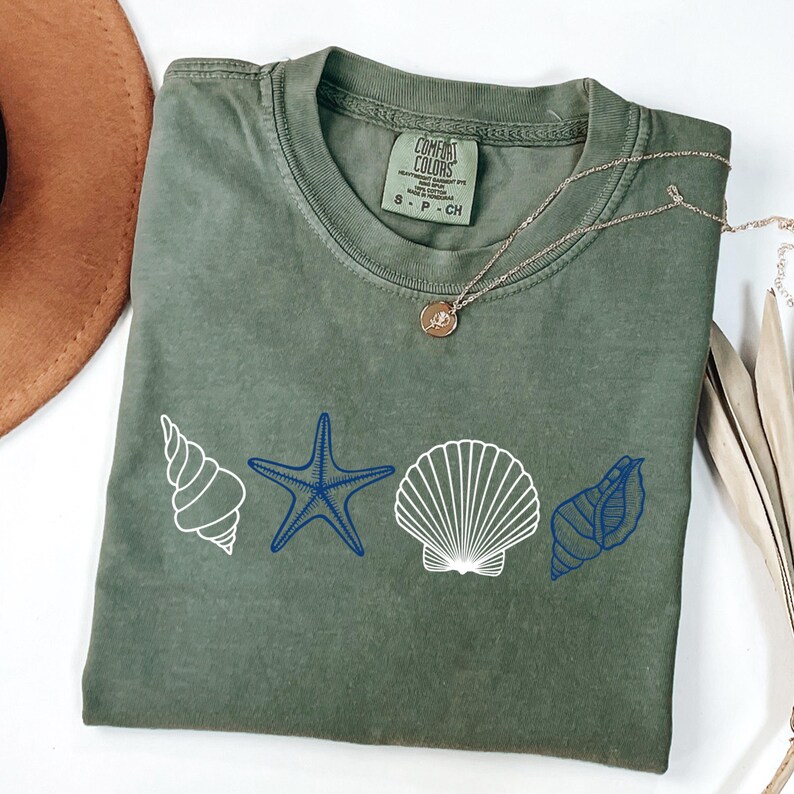 SeaShell Shirt PNG, Beach Png, Beach T-Shirt, Ocean Lover Gift, Summer Shirt Png, Summer Vibes Png, SeaShell T-Shirt, Beach Summer Shirt