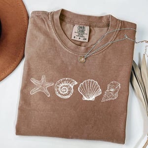 Muschel-Shirt SVG PNG, Strand Png, Strand-T-Shirt, Ozean-Liebhaber-Geschenk, Sommer-Shirt Png, Sommer-Vibes, Muschel-T-Shirt, Strand-Sommer-Shirt