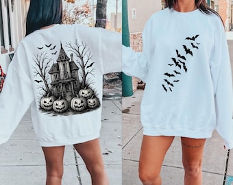 Vintage Halloween Png, Halloween Scene Png, Halloween Bats Png, Spooky Season Png, Retro Halloween, Halloween Pumpkin Png, Digital Download