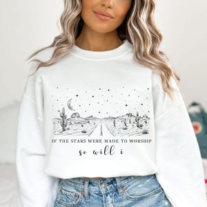 If The Stars Were Made To Worship Svg, Christian Shirt Svg, Bible Verse Shirt Design, Faith Shirt Svg, Religious Svg, Christian Gifts Women