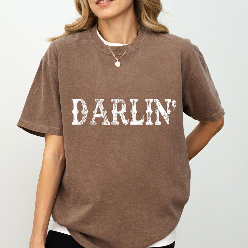 Darlin' Shirt, Darlin' Png, Cowgirl Shirt, Western Cowgirl Shirt, Southern Shirt, Western T Shirt, Gift For Her, Country Girl Shirt, Cowgirl