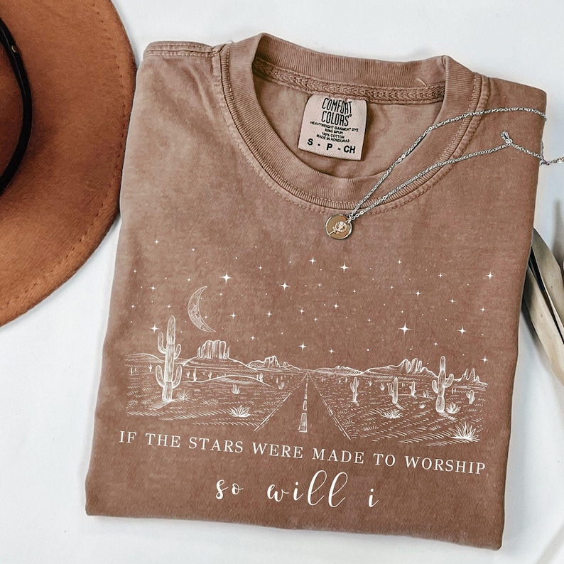 If The Stars Were Made To Worship Svg, Christian Shirt Svg, Bible Verse Shirt Design, Faith Shirt Svg, Religious Svg, Christian Gifts Women