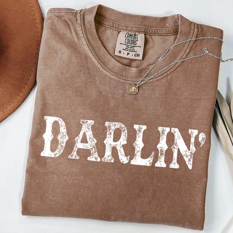 Darlin' Shirt, Darlin' Png, Cowgirl Shirt, Western Cowgirl Shirt, Southern Shirt, Western T Shirt, Gift For Her, Country Girl Shirt, Cowgirl