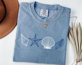 SeaShell Shirt PNG, Beach Svg Png, Beach Shirt, Ocean Lover Gift, Summer Shirt Png, Summer Vibes Png, SeaShell T-Shirt, Beach Summer Shirt