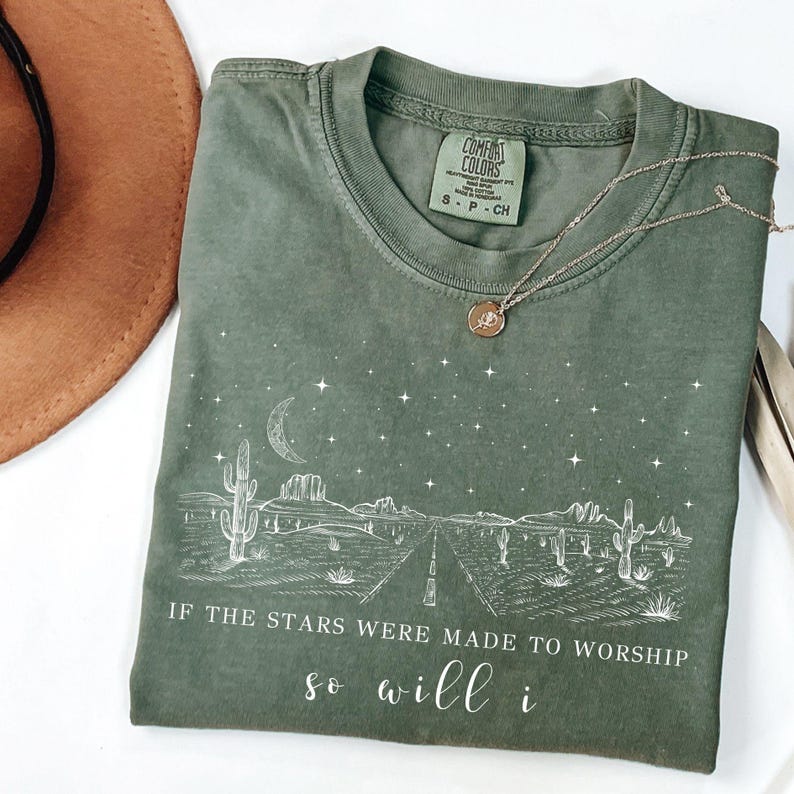 If The Stars Were Made To Worship Svg, Christian Shirt Svg, Bible Verse Shirt Design, Faith Shirt Svg, Religious Svg, Christian Gifts Women