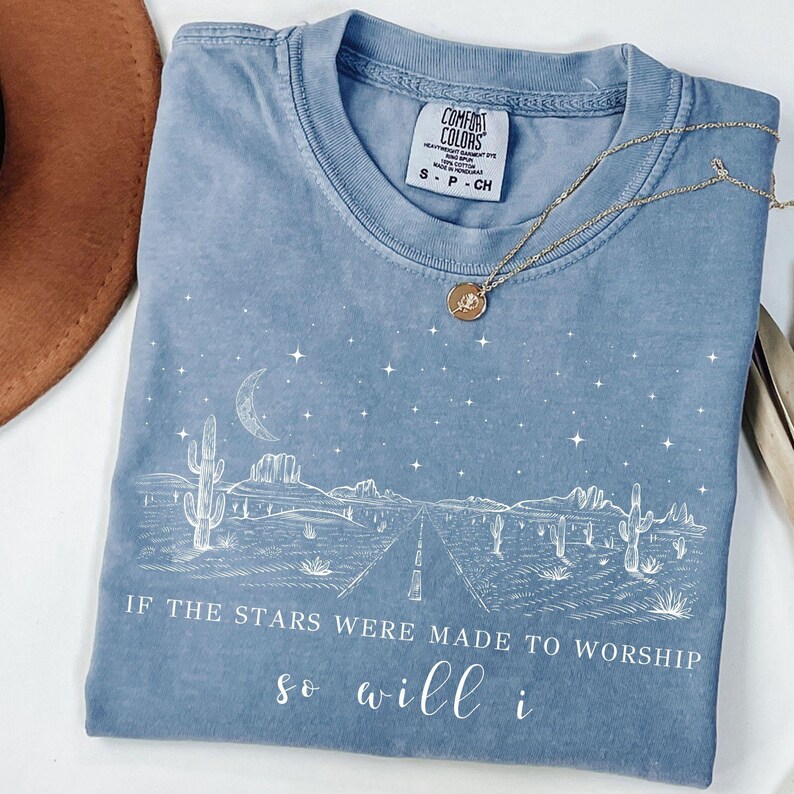 If The Stars Were Made To Worship Svg, Christian Shirt Svg, Bible Verse Shirt Design, Faith Shirt Svg, Religious Svg, Christian Gifts Women