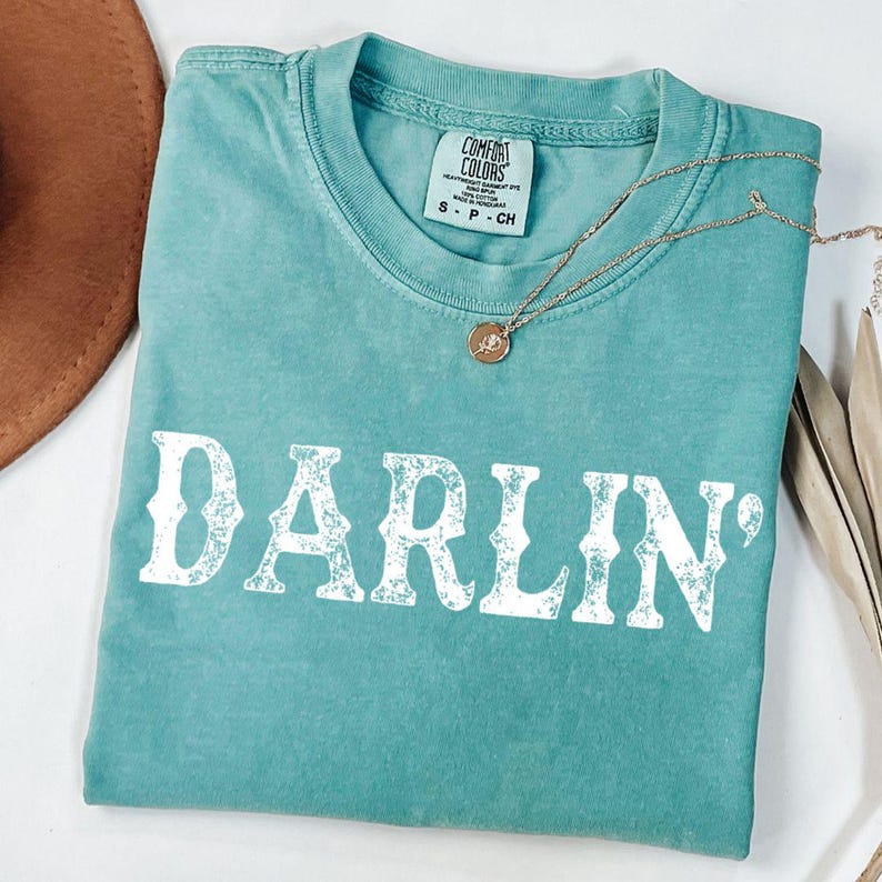 Darlin' Shirt, Darlin' Png, Cowgirl Shirt, Western Cowgirl Shirt, Southern Shirt, Western T Shirt, Gift For Her, Country Girl Shirt, Cowgirl