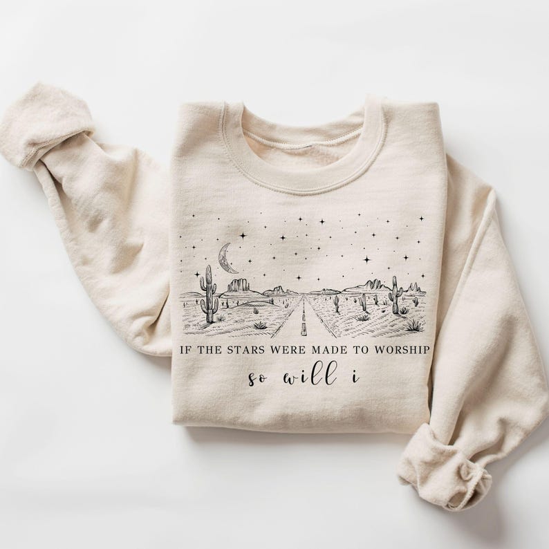 If The Stars Were Made To Worship Svg, Christian Shirt Svg, Bible Verse Shirt Design, Faith Shirt Svg, Religious Svg, Christian Gifts Women
