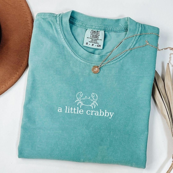 A little Crabby Svg, Funny Beach Shirt, Beach Vibes Png, Coastal Summer Sublimation, Funny Meme Shirt, Summer Shirt Png, Coastal Shirt