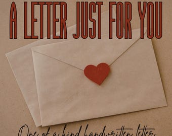 Handwritten Letter Just for You! Your Pen Pal Post Snail Mail Letter, Pen Pal Experience, Thoughtful Notes to Brighten Someone’s Day