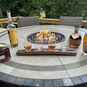 Bourbon stave tasting flights