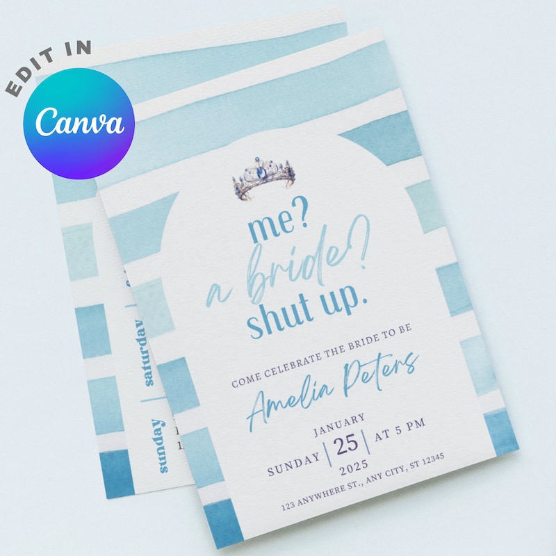 Princess Diaries Bachelorette Party Invite - Etsy