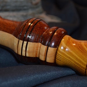 Duck call | Maple striped double reed duck call | handcrafted