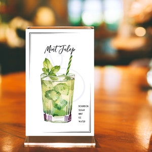 mint julep art card