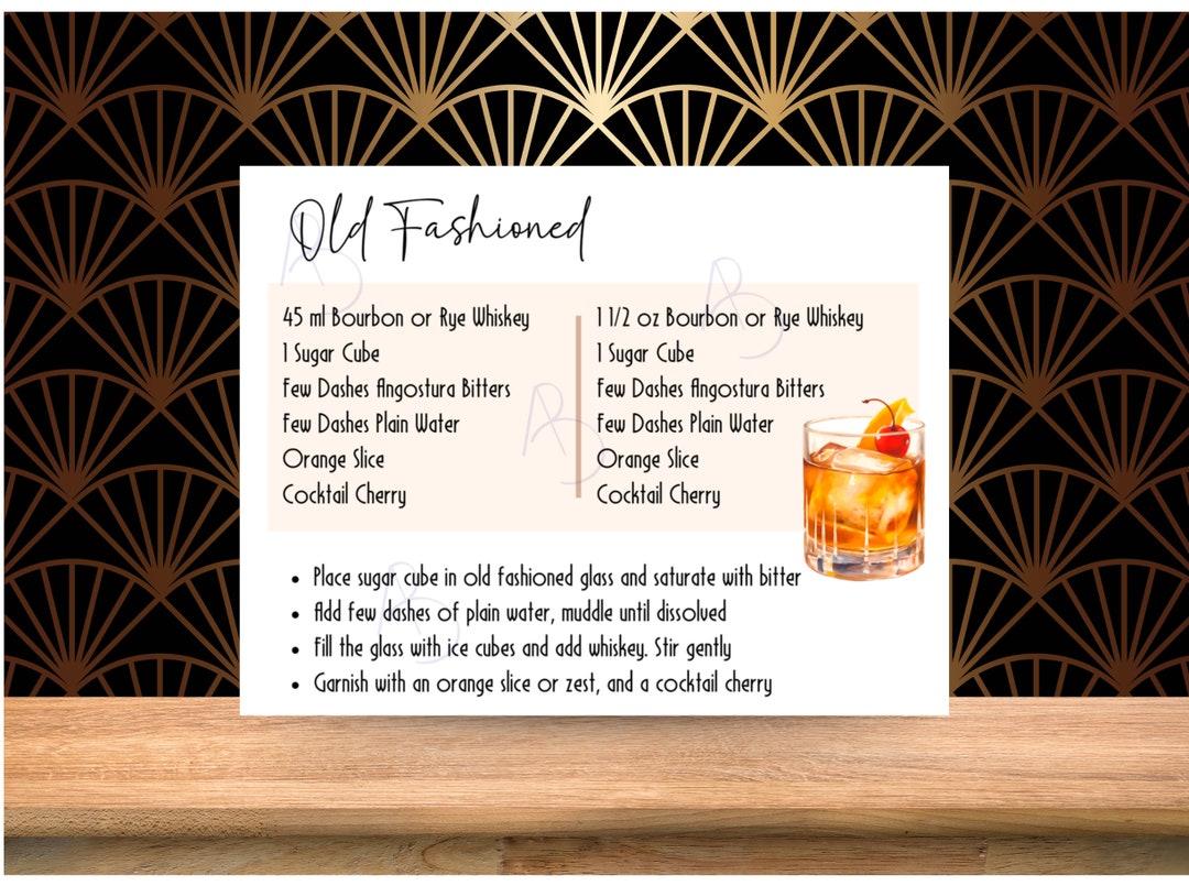 Old Fashioned Recipe Card for Bachelor - Il 1080xN.6088054075 4dw2 