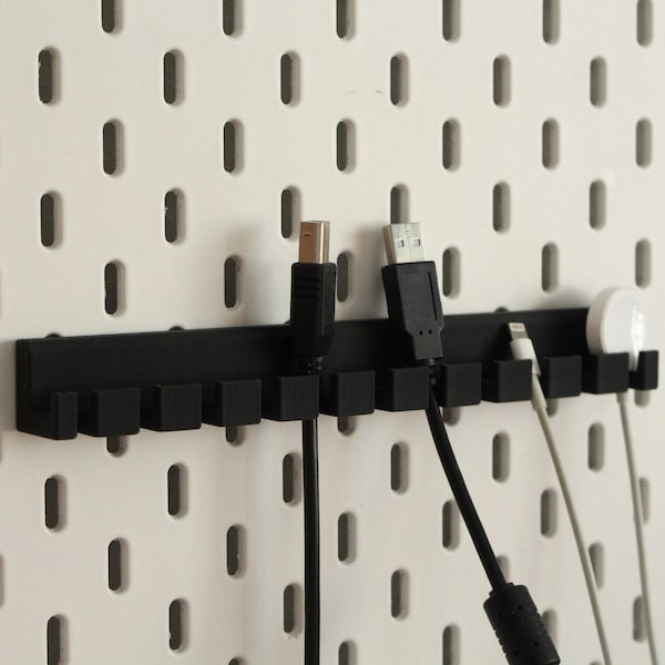 Cable Hanger for Pegboard - IKEA Skadis and Uppspel