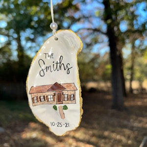 Custom Home Ornament-Hand Painted Oyster Shell