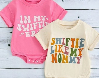 Swiftie Like My Mommy Romper | In my Swifite Era Romper | Swiftie Era Retro Romper | Trendy Baby Romper | Mini Swifitie | Baby Gifts