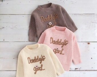 Daddy’s Girl Knitted Jumper | Baby Knitted Jumper | Autumn Warm Jumpers | Baby Gift | Knitted Sweater | Daddy’s Girl Sweater | Spring Jumper