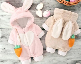 Easter Bunny Jumpsuit | Cute Carrot Accessory | Easter Jumpsuit | Easter Baby Gifts | Warm Children’s Jumpsuit | Spring and Winter Jacket