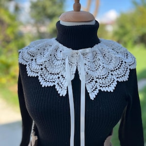 Vintage Collar, Women Detachable Collar, Removable Collar, Detachable Collar Embroidered, Bib Collar Necklace,Peter pan collar,Fake Collar