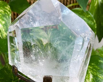 Quartz Crystal Free Form on custom stand 1lb 9.8oz - Brazil