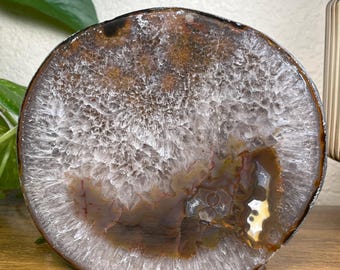 Large Agate Crystal Geode 1lb 11oz - Brazil