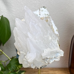 Calcite Crystal on custom stand 3lbs 14.8oz - Brazil