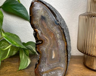 Large Agate Crystal Geode 3lbs 6.7oz - Brazil