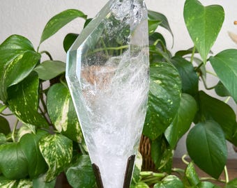 Quartz Crystal Free Form on custom stand 2lbs 2.3oz - Brazil