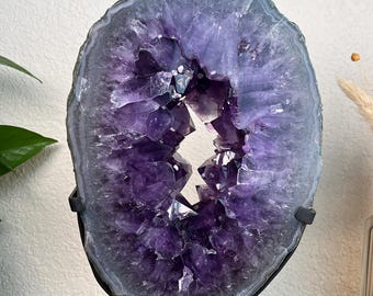 Amethyst Crystal Portal on custom stand 7lbs 1.7oz - Brazil