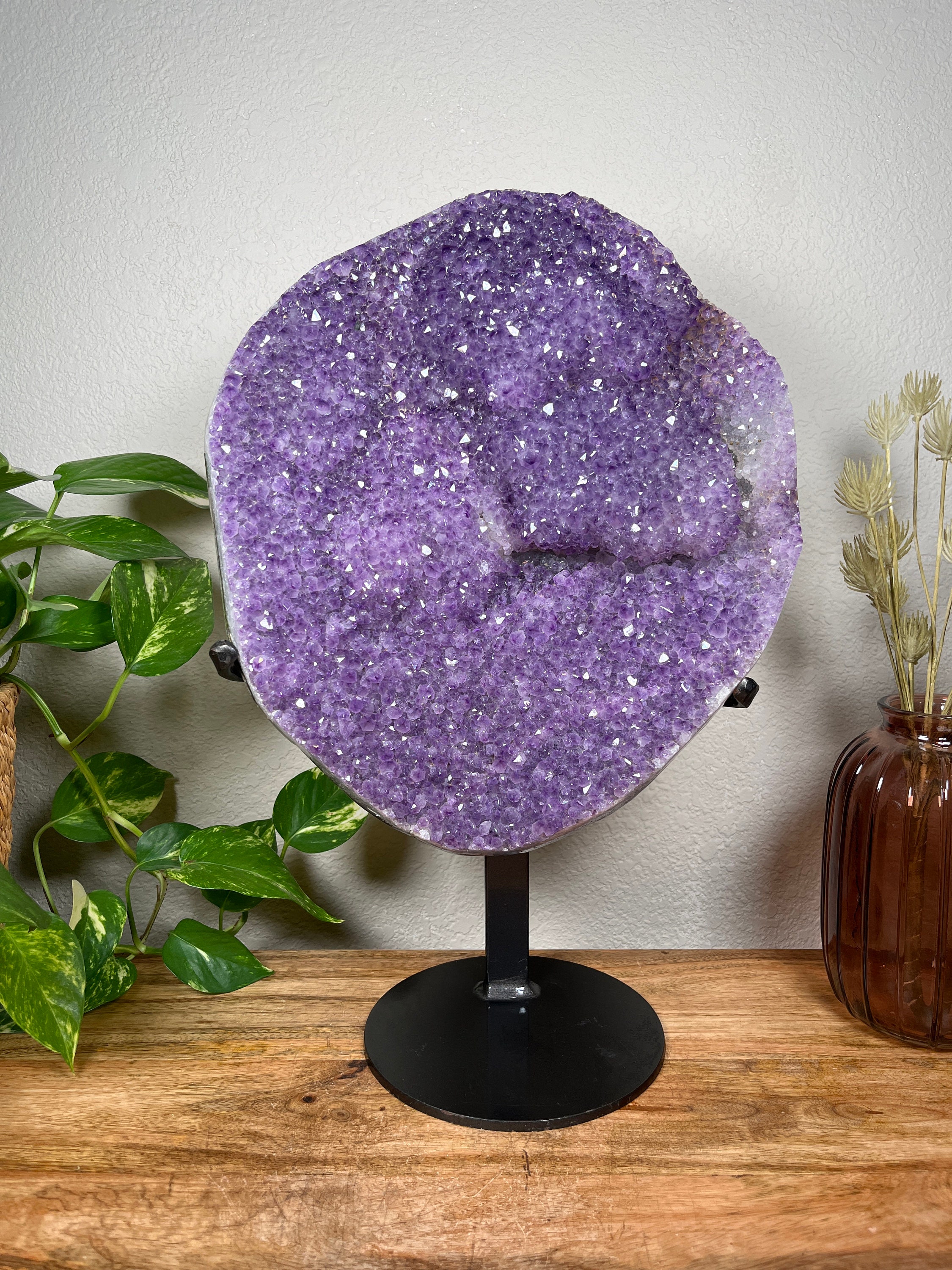 Large Amethyst Crystal Geode on Custom Stand 21lbs 11.3oz - Brazil - Etsy