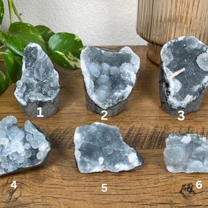 Black Chalcedony Crystal Geode - SELECT ONE
