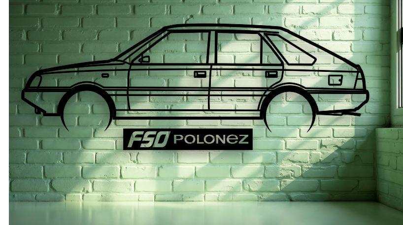 FSO Polonez Caro Metal Car Wall, Art Decor Vector File for Laser ...