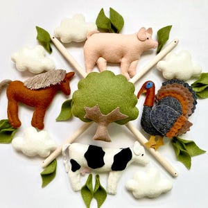 Crib baby mobile  farm nursery mobile   baby mobile   farm mobile nursery   crib mobile farm animal mobile