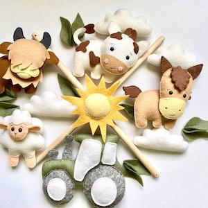 Crib baby mobile  farm nursery mobile   baby mobile   farm mobile nursery   crib mobile farm animal mobile