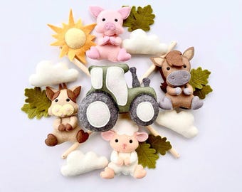 Krippe Baby Mobile Bauernhof Kinderzimmer Mobile Baby Mobile Bauernhof mobile Kinderzimmer Krippe Mobile Bauernhof Tier Mobile