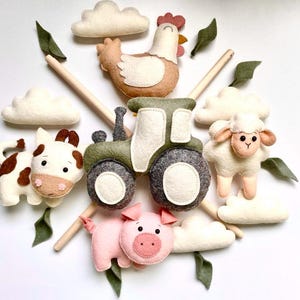 Crib baby mobile   farm nursery mobile   baby mobile   farm mobile nursery   crib mobile farm animal mobile