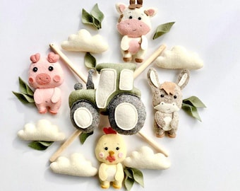 Krippe Baby Mobile Bauernhof Kinderzimmer Mobile Baby Mobile Bauernhof mobile Kinderzimmer Krippe Mobile Bauernhof Tier Mobile